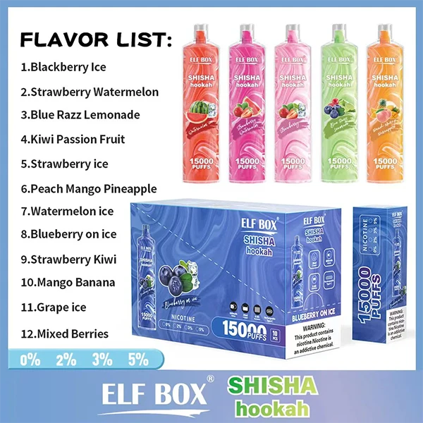 ELF BOX LS15000 Shisha Hookah Disposable Vape