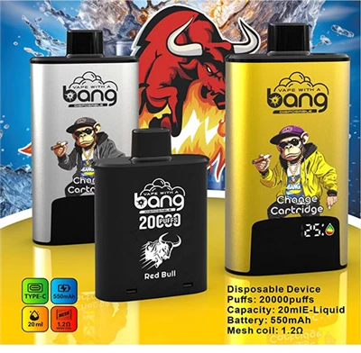 Bang påfyllbar vape 20000 puffs disponible