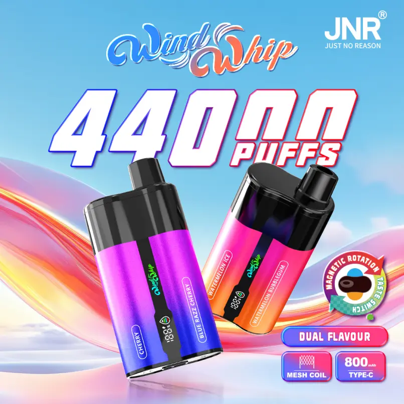 JNR WindWhip 44000 Puffs Dual Flavor 2-i-1 engangsvape
