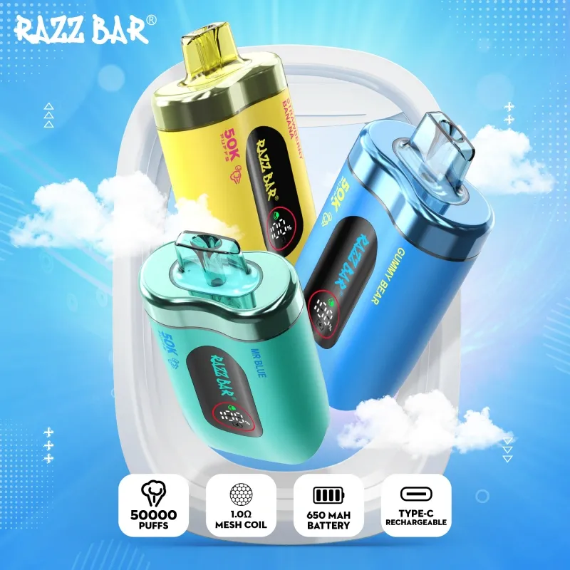 Razz Bar 50000 Puffs Smart Screen Disponibel Vape