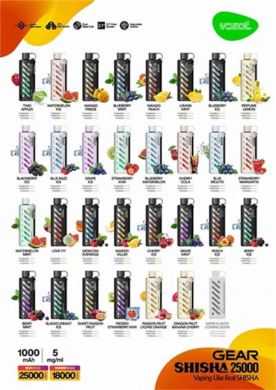 Vozol Gear Shisha 25000 Puffs Disposible Vape